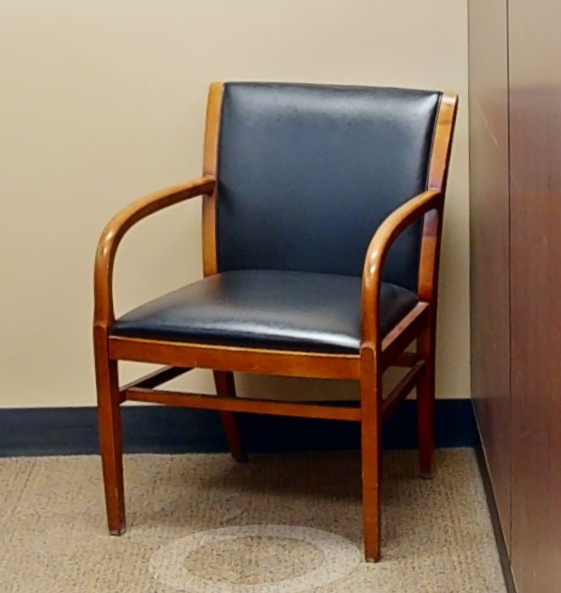 Black guest chair
