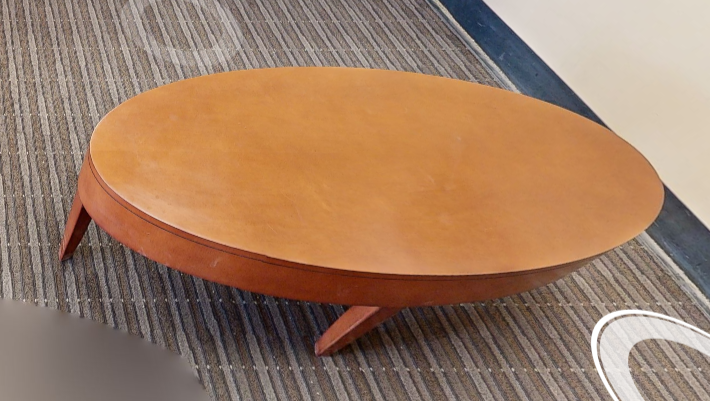 Oval coffee table