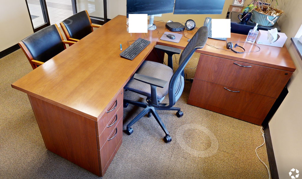 L-shaped desk