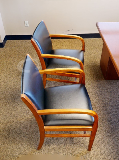Black guest chair
