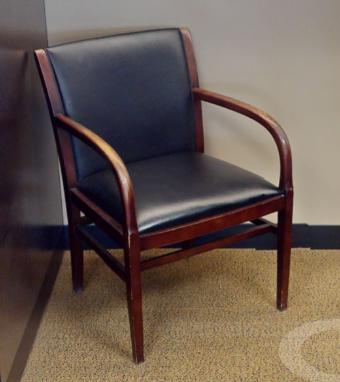 Black guest chair