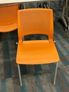 Orange Stacking Chairs