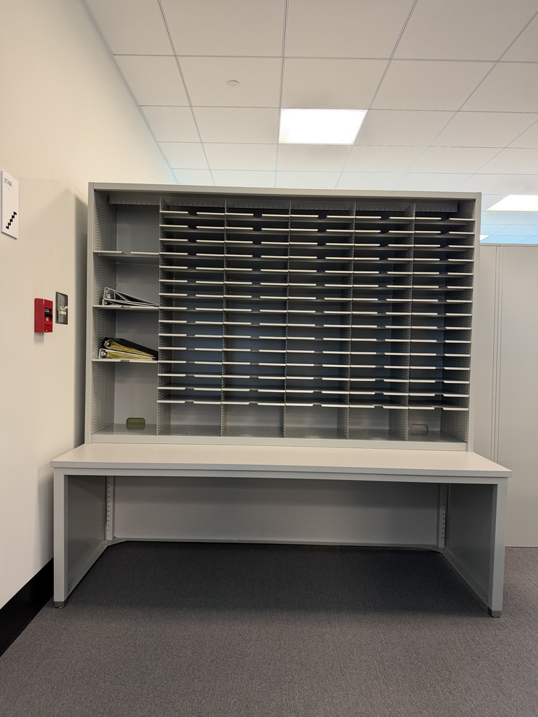 72"W x 48"H x 15"D Sorter