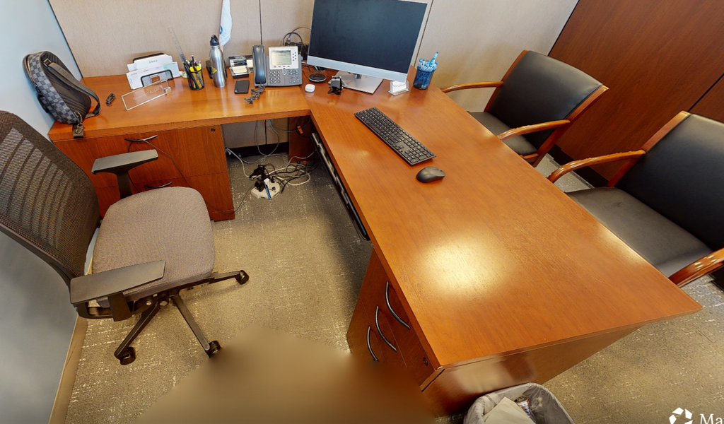 L-shaped desk
