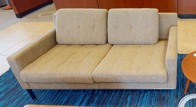2 seat grey couch