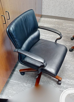 Green conference chair