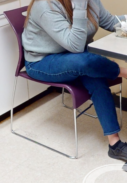 Purple cafe chair