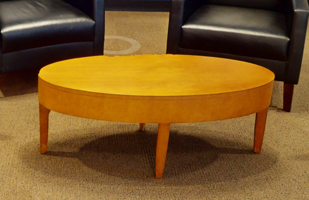 Oval coffee table
