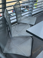 ARMLESS METAL OUTDOOR CHAIR