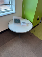 WHITE ROUND TABLE