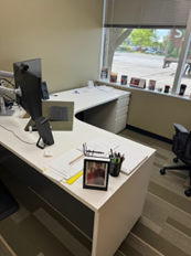 WHITE L DESK  W / BBF (2-RIGHT HAND /4-LEFT HAND