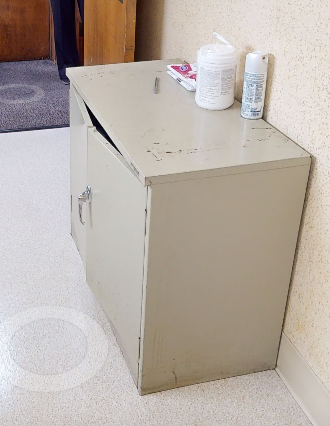 2-door steel cabinet