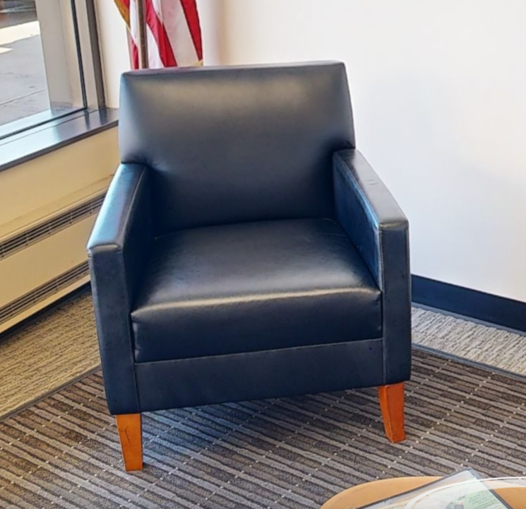 Black lounge chair