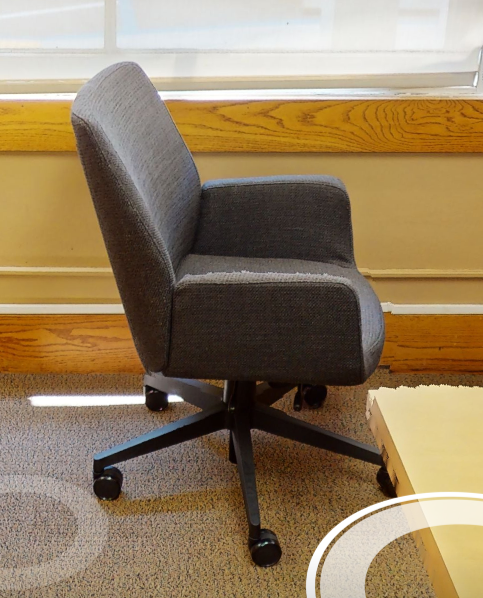 Grey mobile conference chair