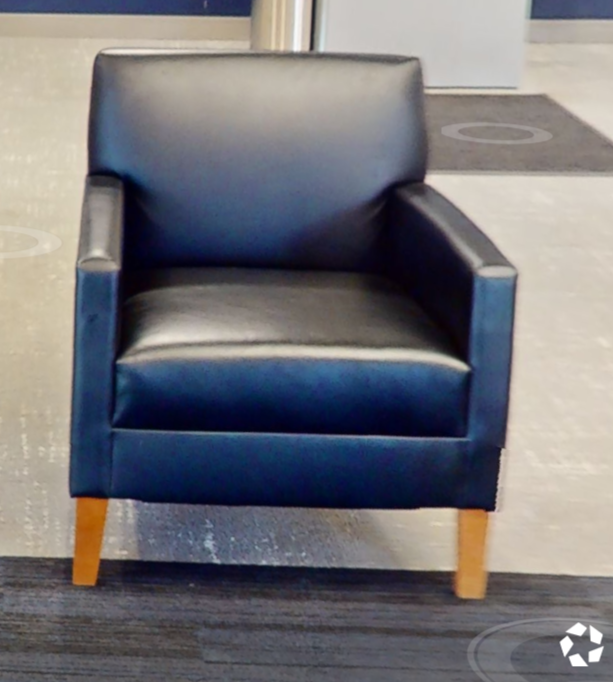 Black lounge chair
