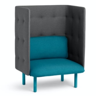 Privacy Lounge Chair - Blue/Grey