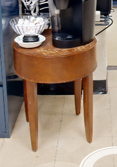 Round side table