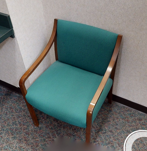 Green guest chair