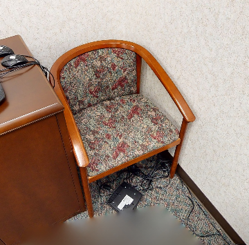 guest chair - patterned