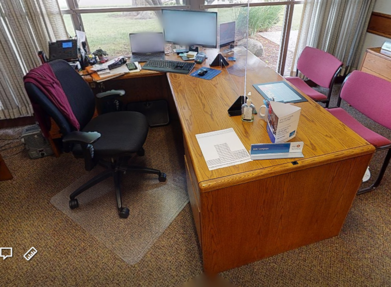 L-shaped desk