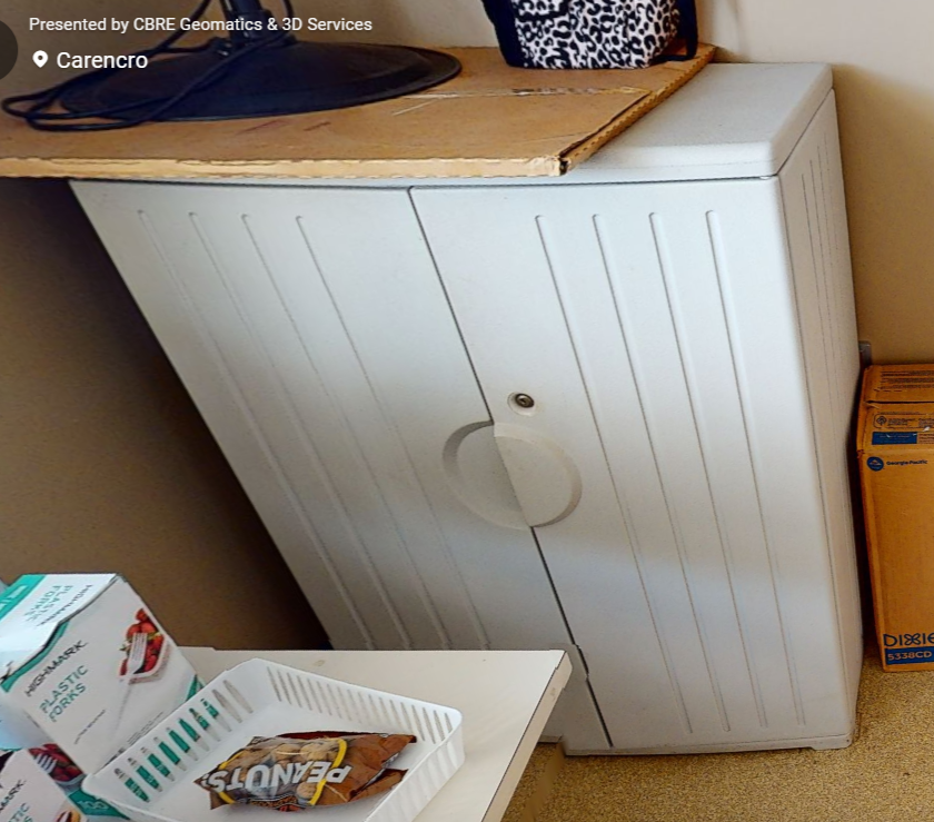 2-door plastic storage cabinet