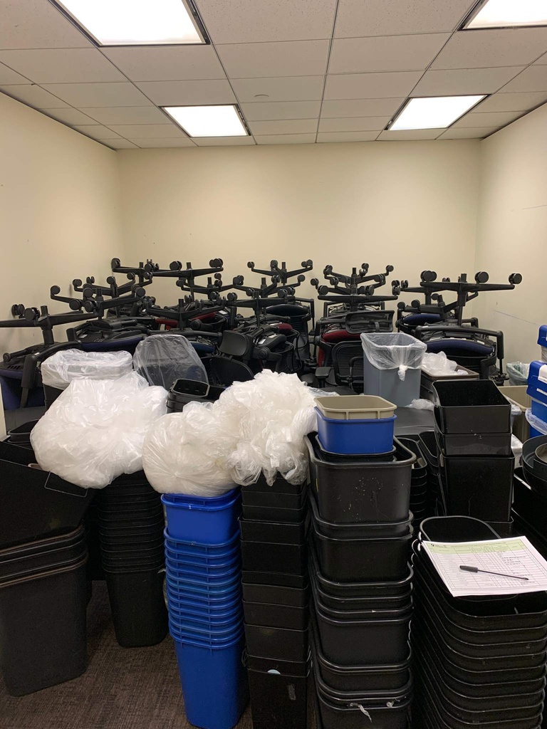 Task Chairs Stacked Assorted