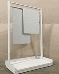 Open Felt Kiosk, One Long, One Short, 36Wx72H