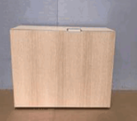 District + Navigate Mockup, Rectangle Worksurface, Radius Corners, Freestanding Table Base, C-Leg, Std Elec (27"-43"),30.5"dx70"/85"w Very White Laminate/ Soft Gris (M