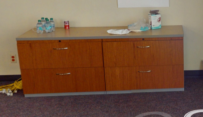 2D lateral filing cabinet, brn