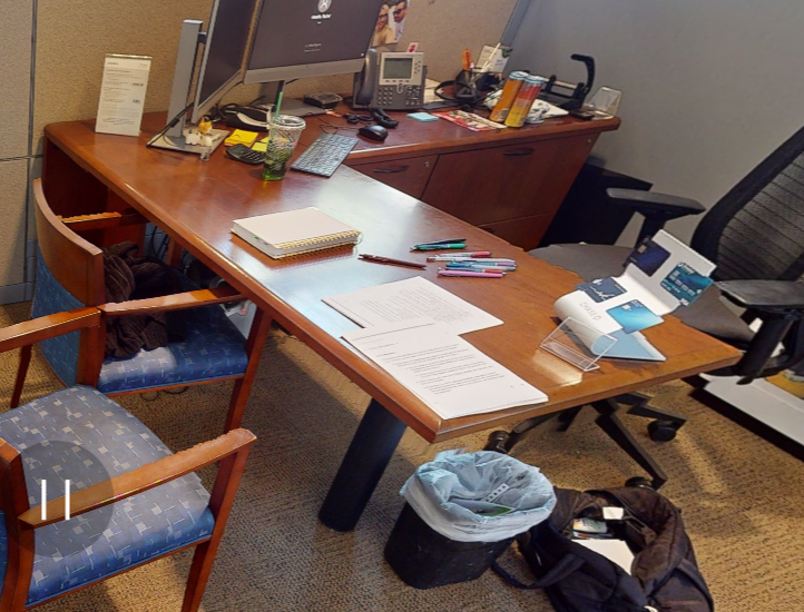 L-shaped desk