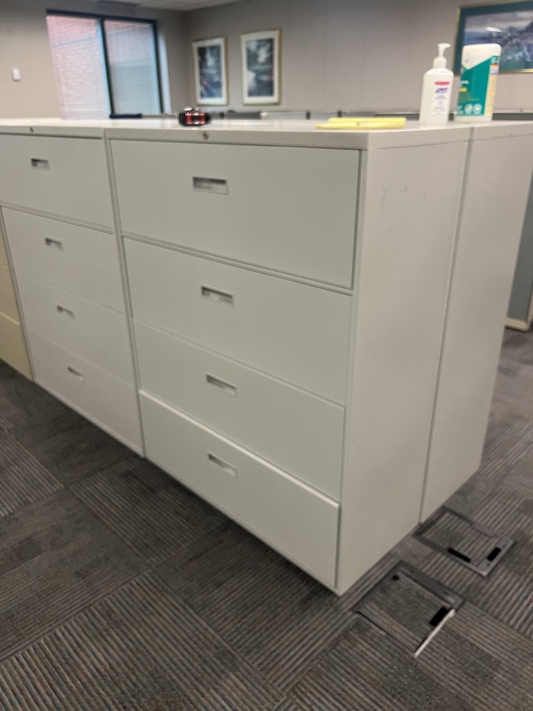 42" grey lateral cabinet