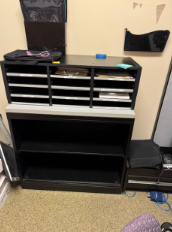BLACK BOOKCASE