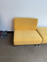 YELLOW ARMLESS LOUNGE