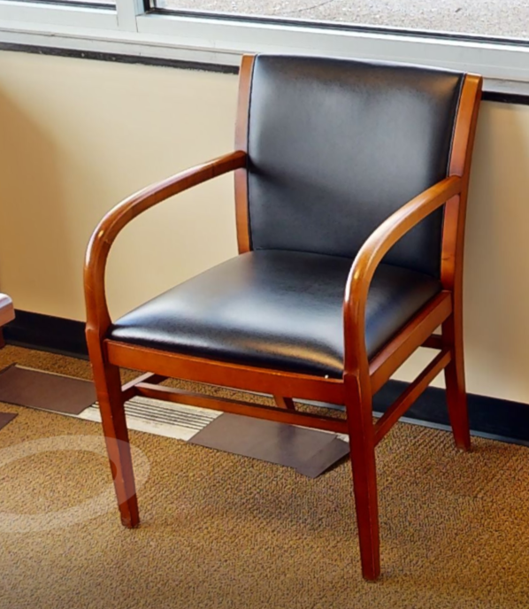 Black guest chair