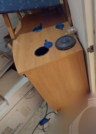 2 door wood cabinet