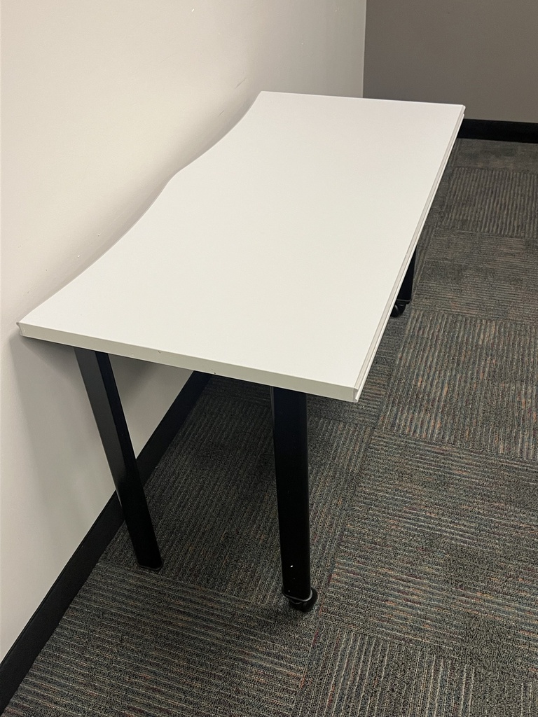 24"x48" rectangle table w/ curved top
