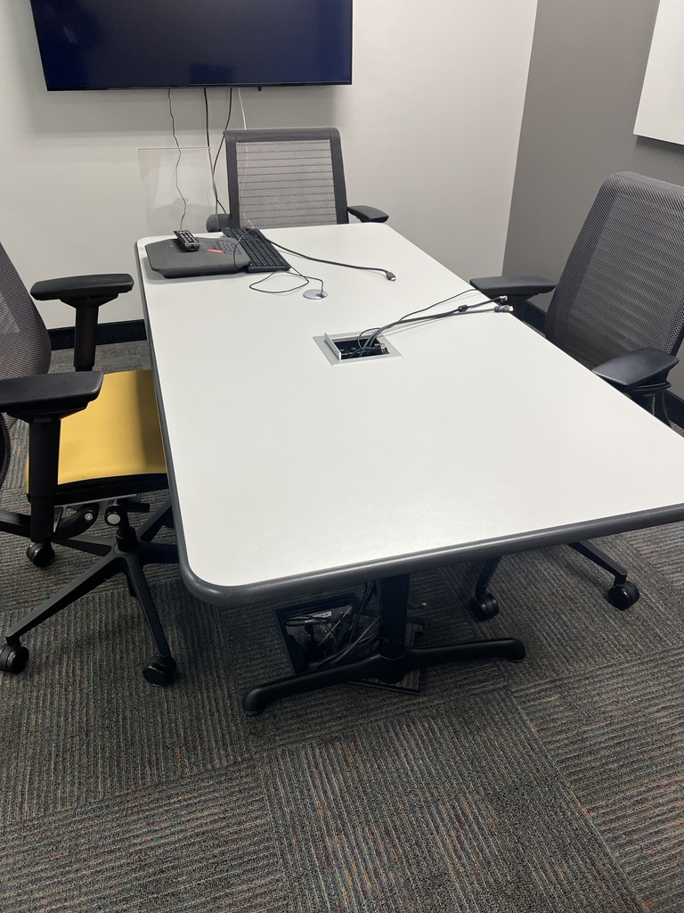 10' x 4' grey speckled conference table