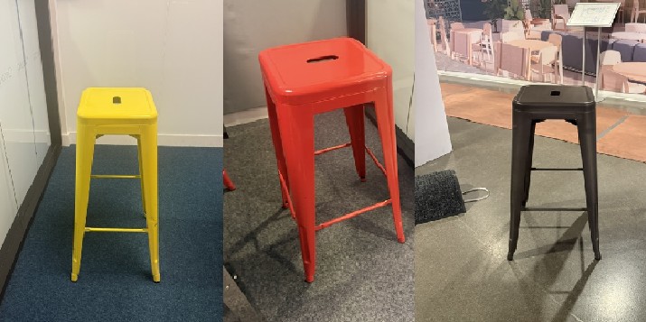 Metal Stools (Assorted Colours)