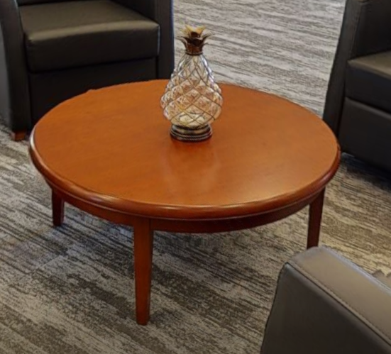Round coffee table