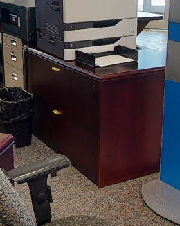 Filing Cabinet - 2 Drawer, Wood