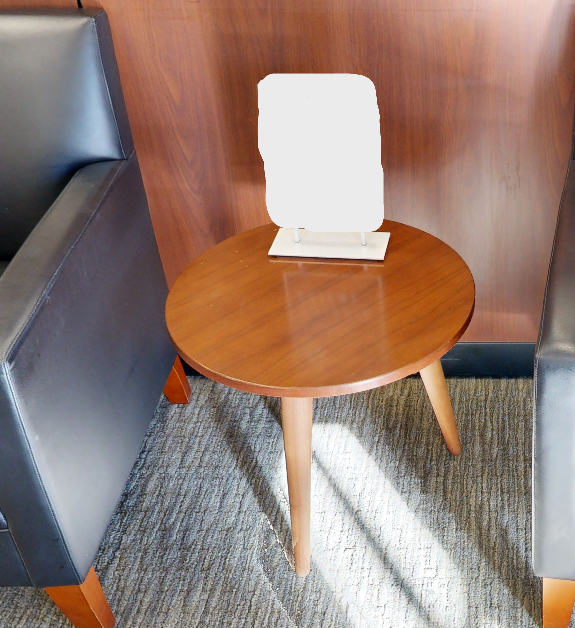 Round side table