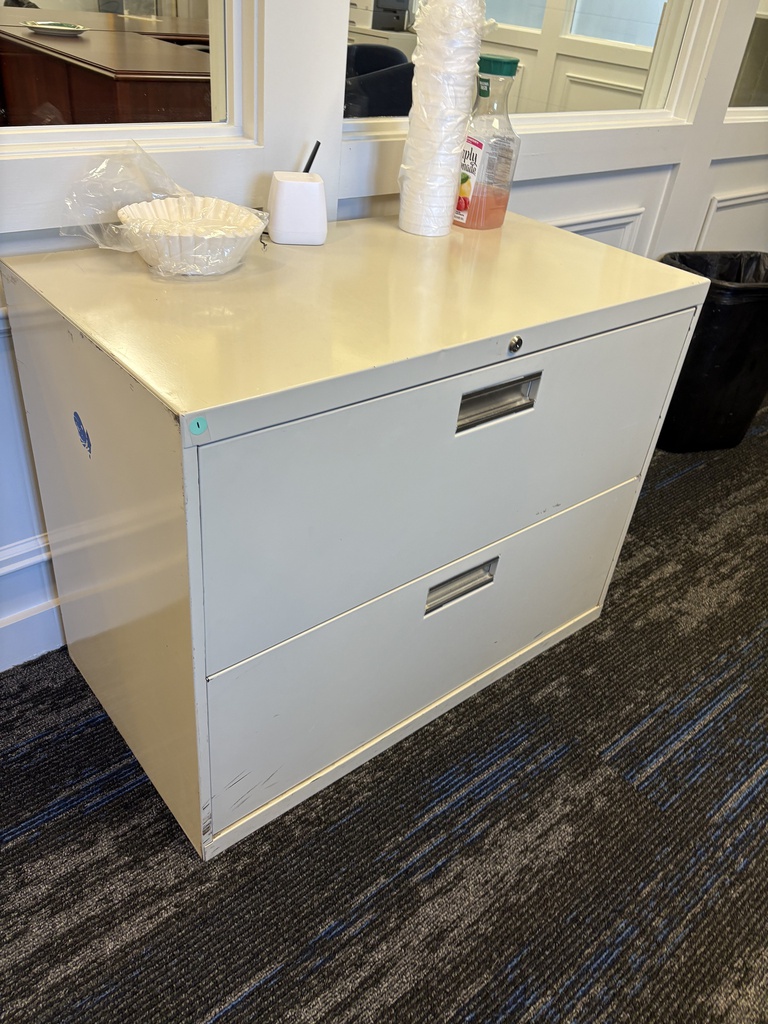 Filing Cabinet – 2 Drawer Lateral, Beige