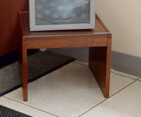 Square side table