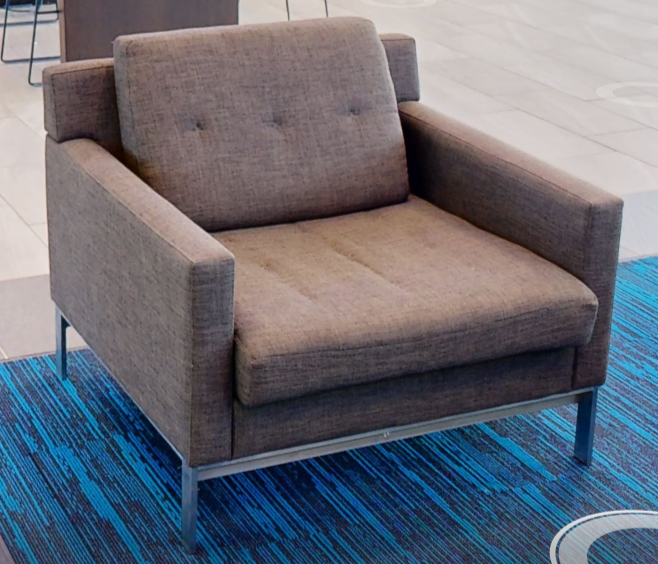 Brown lounge chair