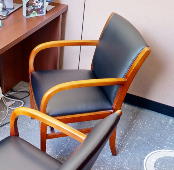 Black guest chair