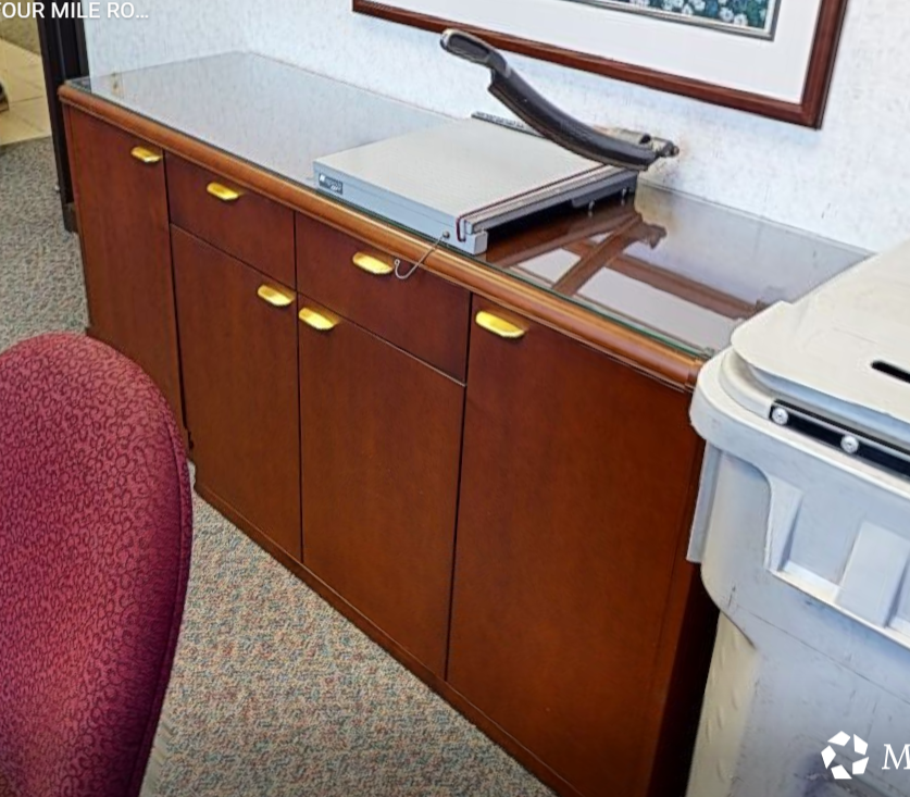 4 door + 2 drawer credenza