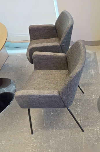 Grey guest chair