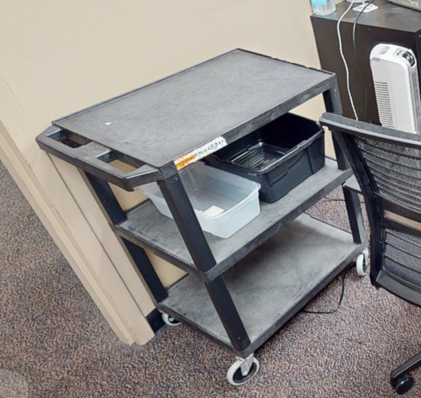 3-tier mobile cart