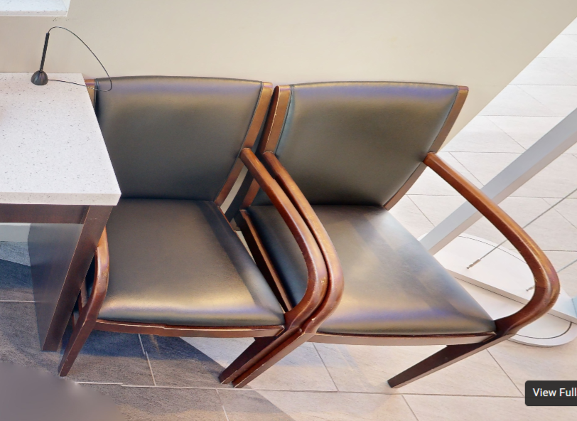 Black guest chair