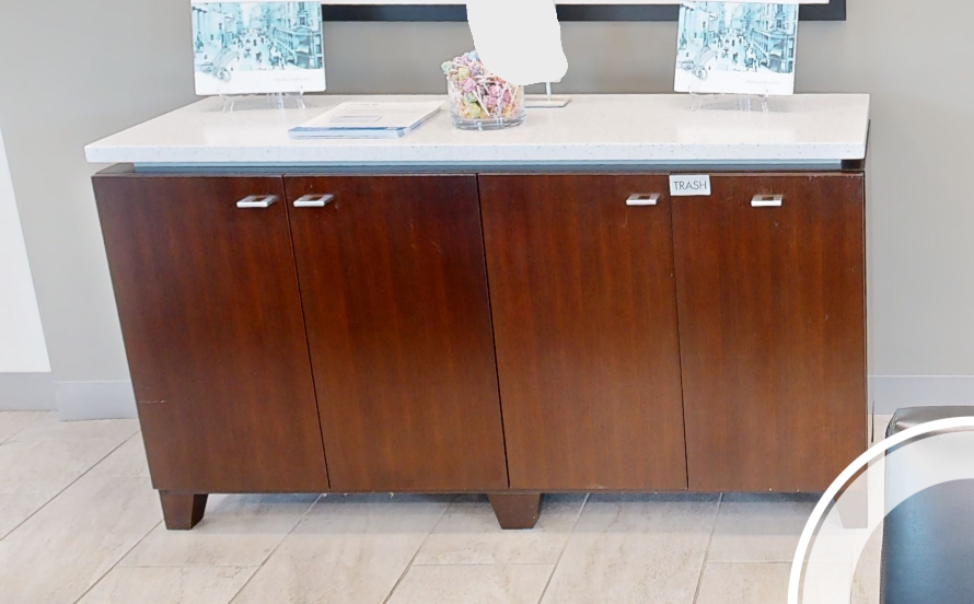 4 door tall credenza